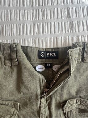TCL Olive Utility Cargo Mini Skort